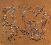James Ensor Skeletons Playing Billiards oil painting artist